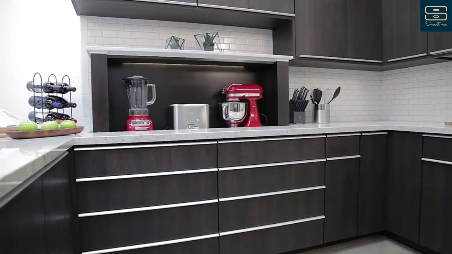 Automação na Cozinha: Compartimento escondido para eletrodomésticos
